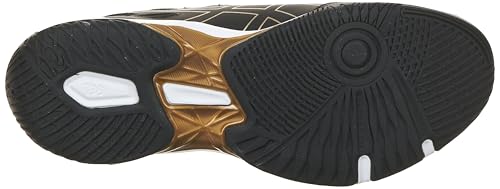 ASICS Gel-Rocket 11 Tênis masculino, Preto/ouro puro, 12 US
