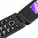 Tangxi 2G GSM Unlocked Flip Phone for Seniors, Dual SIM Big LED Unlocked Basic Cell Phone, with SOS, Flashlight, Speaker, for Kids (US Plug)