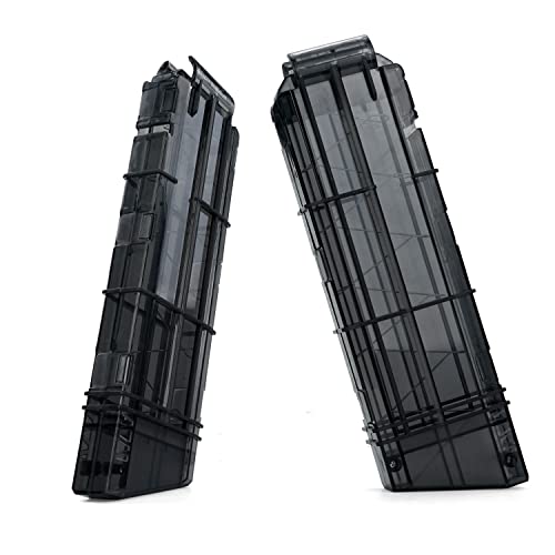TORMEN Quick Reload Ultra Clip,12-Darts Magazines Compatible for Nerf Ultra Magazine (Black Transparent, 2PCS)