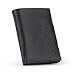 Produktbild DONBOLSO Mini Portemonnaie - Slim Wallet - RFID Schutz - Geldbeutel für Herren und Damen - Bis 11 Karten - Carbon-Leder - Münzfach - Schwarz