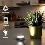 2 pcs Range Hood Light Bulbs Recessed, Cold White Round Design LED Lamp Replacement Accessories for Stove Kitchen Home Cooking