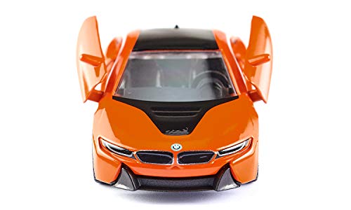 Siku BMW i8 LCI coche deportivo 1:50 naranja/negro miniatura 5