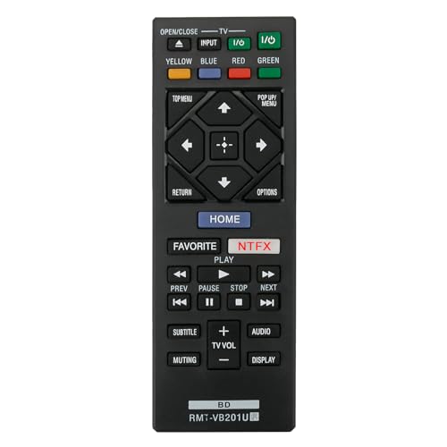 Image of New RMT-VB201U RMTVB201U Replacement Remote Control fit for Sony Bluray Blu-Ray Blu Ray BD Disc DVD Player BDP-S6700 UBP-X700 BDP-BX370 BDP-S1700 BDP-S3700 BDPBX370 BDPS1700 BDPS3700 BDPS6700 UBPX700
