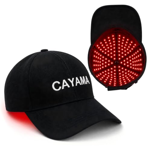 Image of CAYAMA Red Light Hair Growth Cap for Men & Women, 528 Total Light Emitters | Full-scalp coverage with adjustable fit, 10-30 min remote sessions, adapter or compatible power bank support