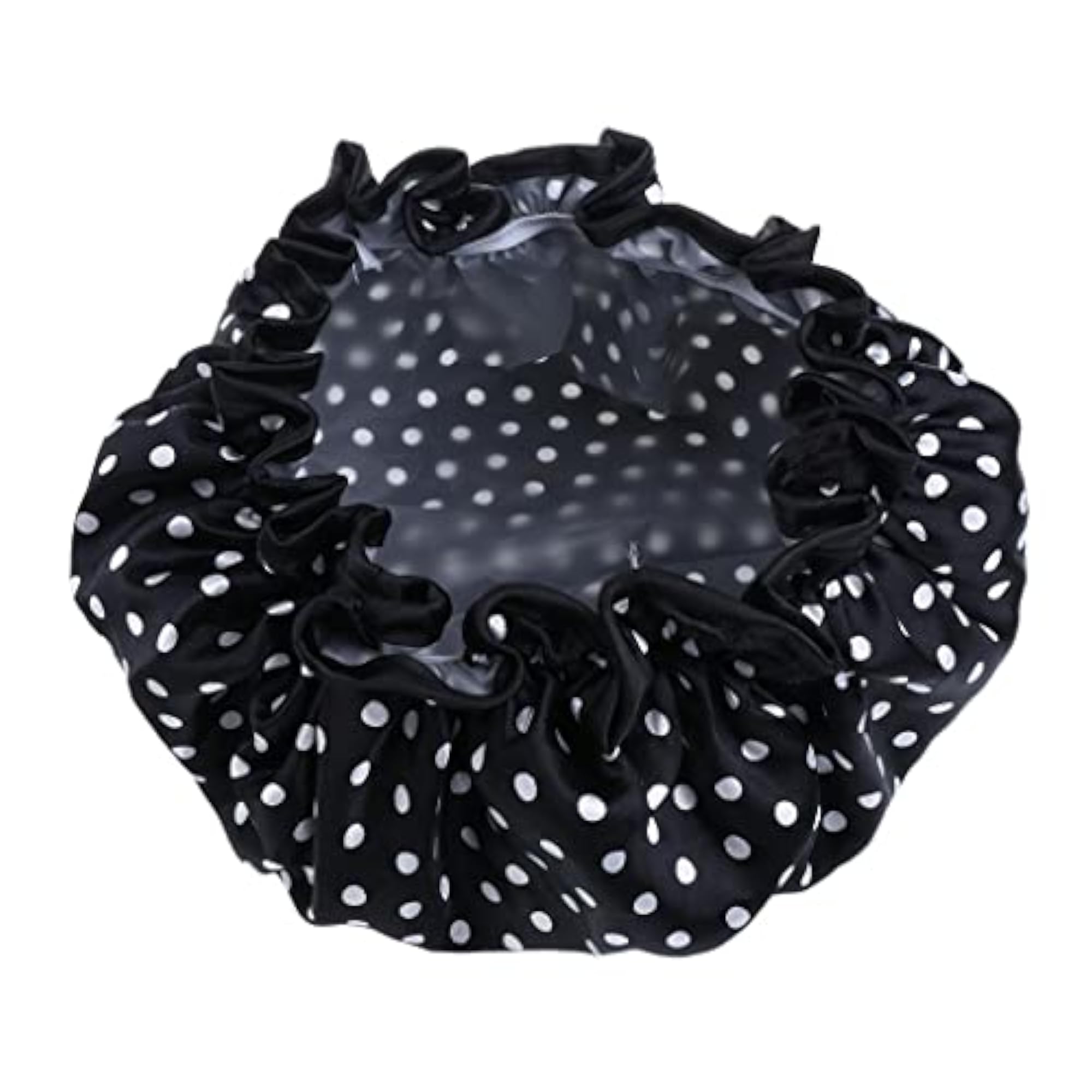 MILAAN 2 Pieces Double Layer Waterproof Shower Caps for Women