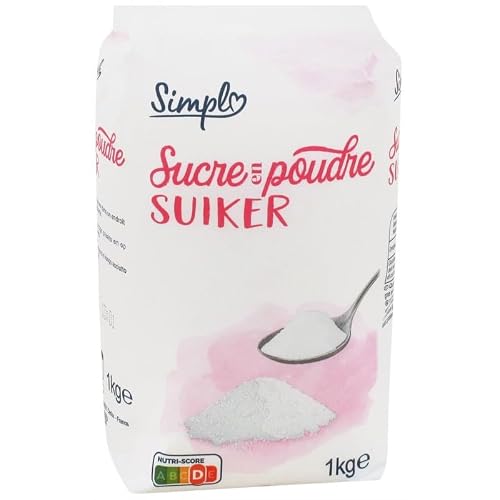 générique - PP BLANC - Sucre En Poudre Sachet 1Kg - Lot De 4