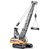 ★ Verkleinerungskran-Prototyp im Maßstab 1:50, Haken und Körper bestehen aus Legierungsmaterialien, ein Teil des Materials ist ABS-Kunststoff, Raupengummimaterial.