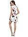 Floerns Women's Sleeveless Floral Work Party Cocktail Bodycon Dress 4-Orange XS