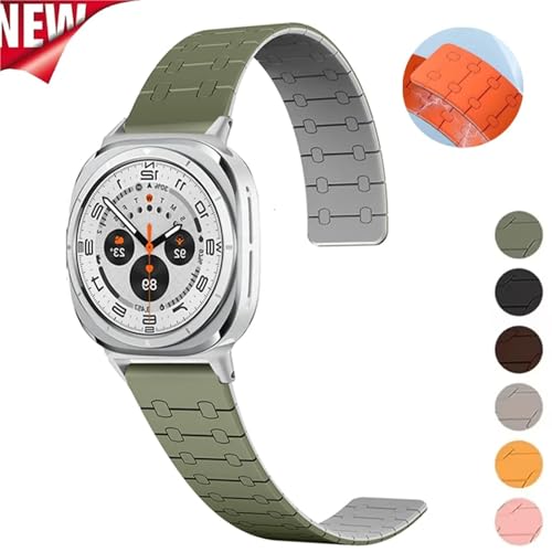 Bracelet Galaxy Watch Ultra 47mm JDIME en silicone avec boucle magnétique de sport - 2