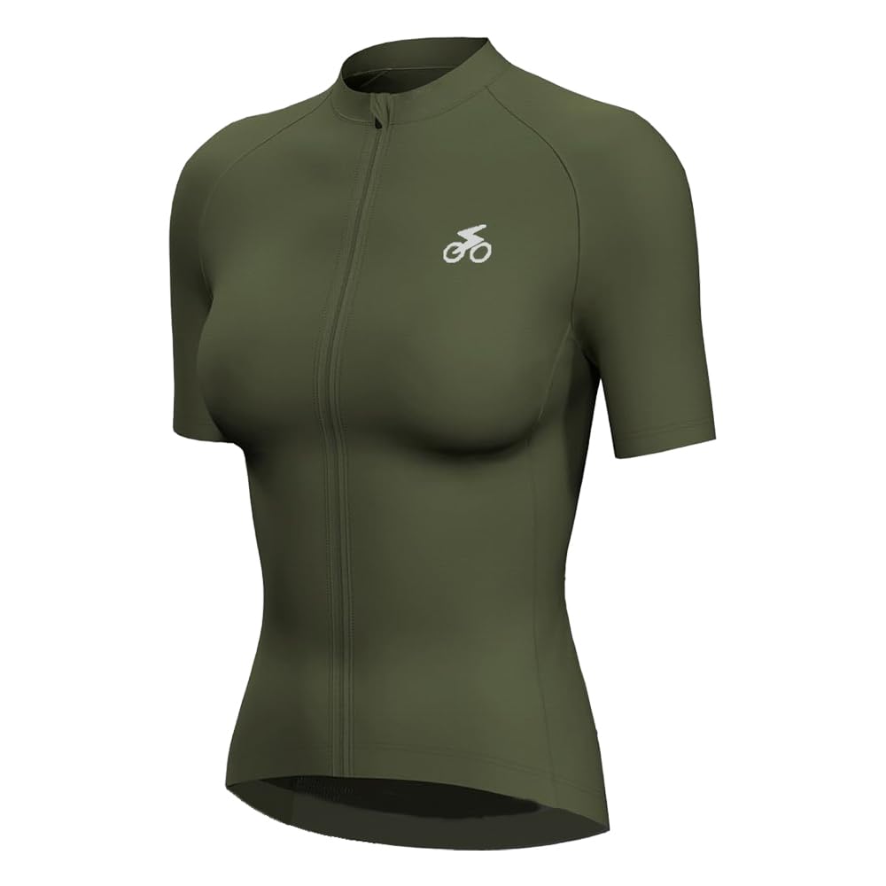 spocyclife Radtrikot Damen Ärmellos/Kurzarm, Fahrradtrikot Atmungsaktiv Damen Rennrad Trikot Fahrrad Shirt Sport Shirts mit 3 Taschen Für Damen