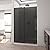 DreamLine Mirage-X 44-48 in. W x 72 in. H Frameless Sliding Shower Door in Matte Black