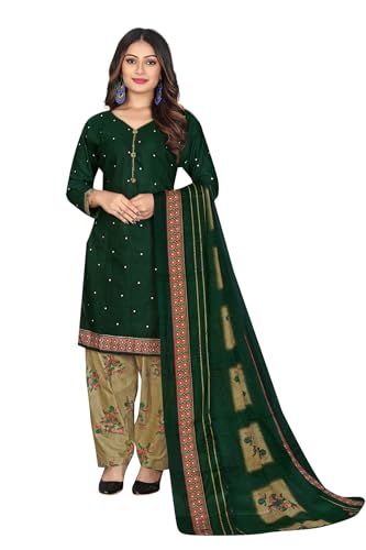 Black Cotton Blend Printed Salwar Suit (Ready To Wear_S-Size)