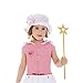 Tvoip 5PCS Girls Costume Props Star Magic Wand Angel Fairy Wands Sticks Birthday Party Wedding Halloween Cosplay Christmas 13 Inches (Gold)