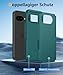 FNTCASE for Google Pixel 9A Case: Dual Layer Protective Heavy Duty Cell Phone Cover Shockproof Rugged with Non Slip Textured Back - Military Protection Bumper Tough - 2025, 6.3 inch (Green)