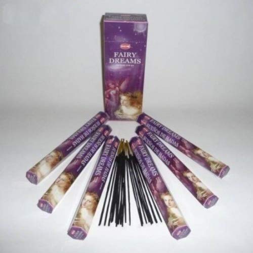HEM New Fairy Dreams Hexa Incense Stick, 6 Packs X 20 Sticks = 120 Sticks