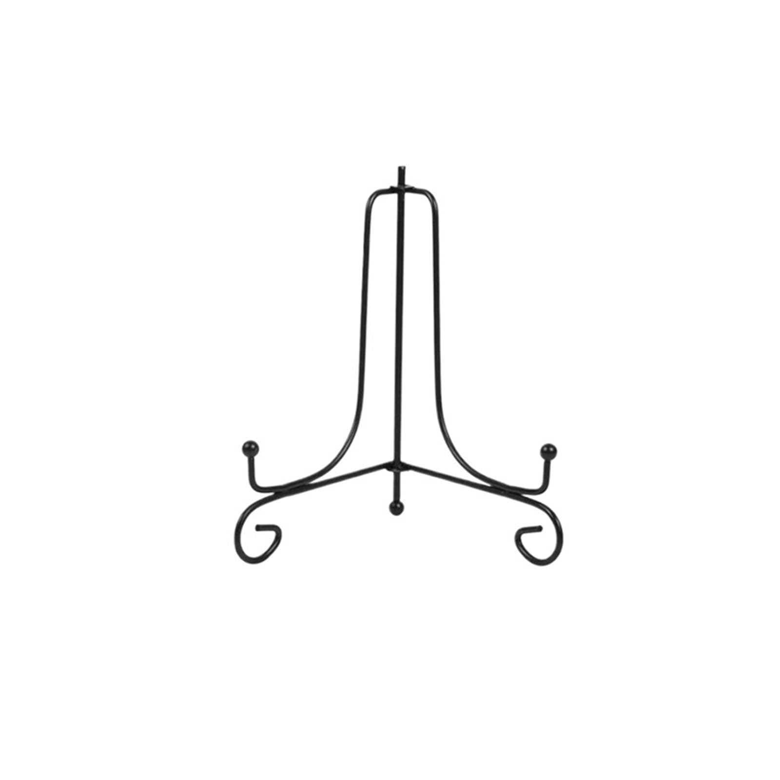 MYUYEE Tabletop Picture Stand 1Pc Black Iron Diy Craft Bracket Book Holder Photo Pedestal Bowl Picture Frame Plate Rack Display Stand Easel Storage Holders (Size_Name 6Inch)