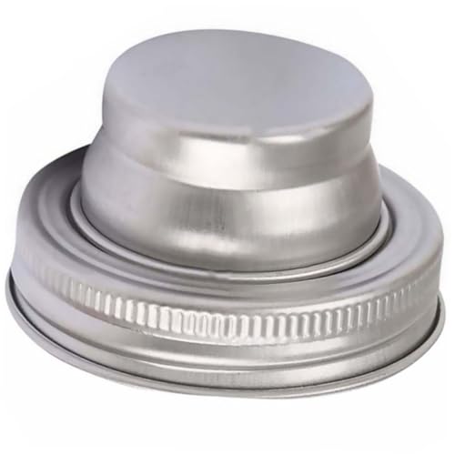 Veemoon Stainless Steel Cocktail Shaker Lid Jar Cap for Pepper Flour Strainer for Old Fashioned Cocktail Drinks Bar