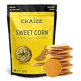 Craize Sweet Corn Crisps | Gluten Free, Vegan, Kosher, Toasted Corn Crackers | 4 oz each