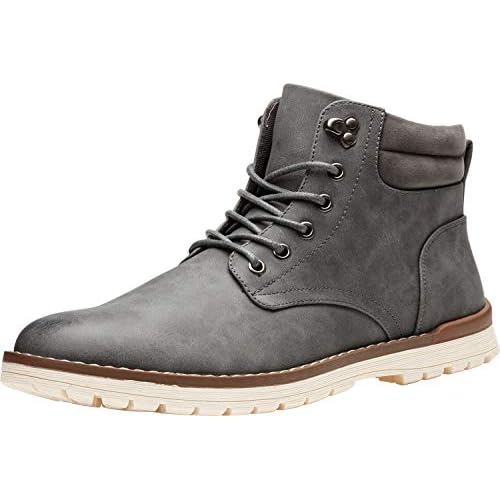 Vostey Men's Chukka Boots Motorcycle Casual Hiking Boot for Men