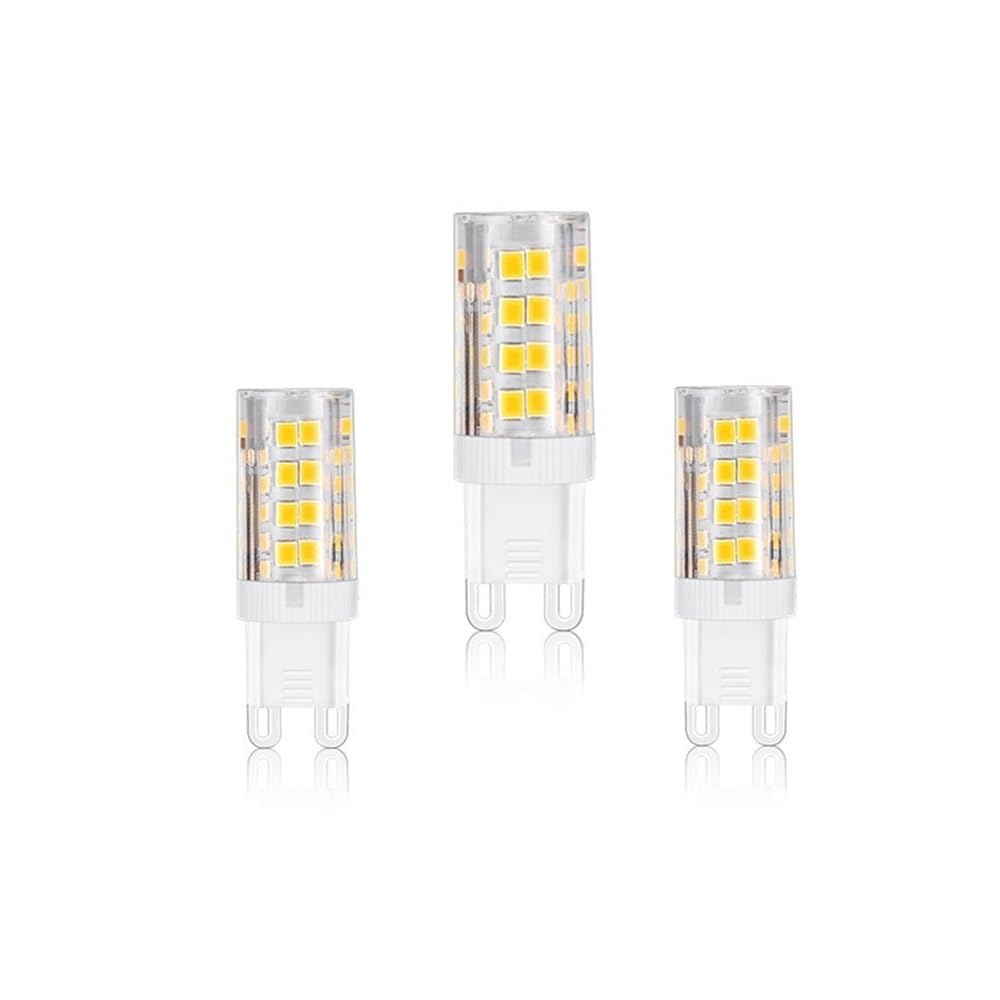 HHF Illuminazione Domestica, Confezione da 20, LED Corn Light G9 SMD2835 51LED AC220V Ceramica + Lampade a Conchiglia PC(Warm White)