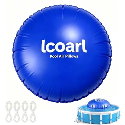 Lcoarl 10 x 10 ft Round Pool Pillow for Above