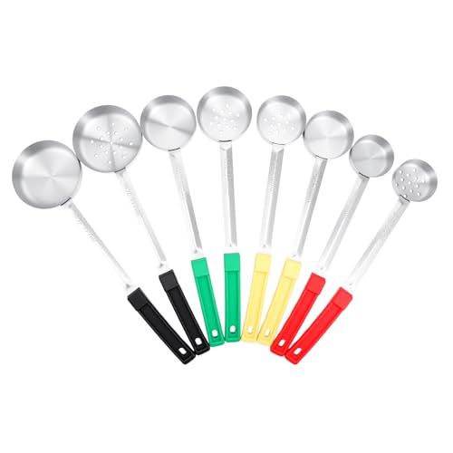 Kifmurase 8PCS Portion Control Serving Spoons, 2, 3, 4, 6oz Solid and Slotted Stainless...