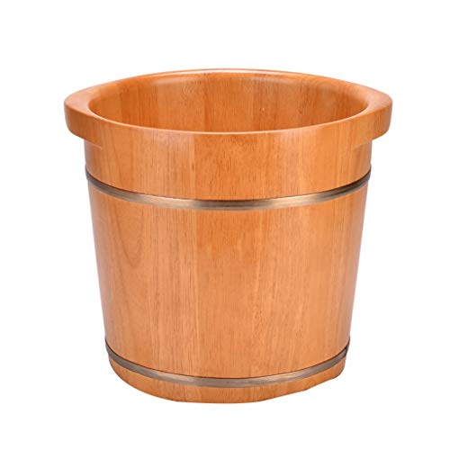 Tina de Pie de Madera Maciza para Pedicure Spa