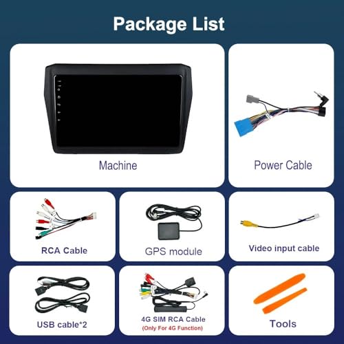 Navegación Profesional para Suzuki Swift 2017 2018-2019 con GPS 7
