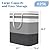 BlissTotes 3-Pack Laundry Basket, Freestanding?Waterproof Laundry Hamper, Collapsible Tall Clothes Hamper with Easy Carry Handles for Clothes, Towels in the Family and Dorm,Gradient Grey,125L
