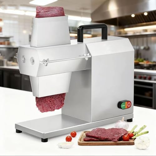 Elektrischer Fleischzartmacher – 450 W, Robuster Edelstahlwürfel Zum Zartmachen Von Rind-, Hühner-, Schweine- Und Putenfleisch – Einstellbare Dicke 3–22 Mm