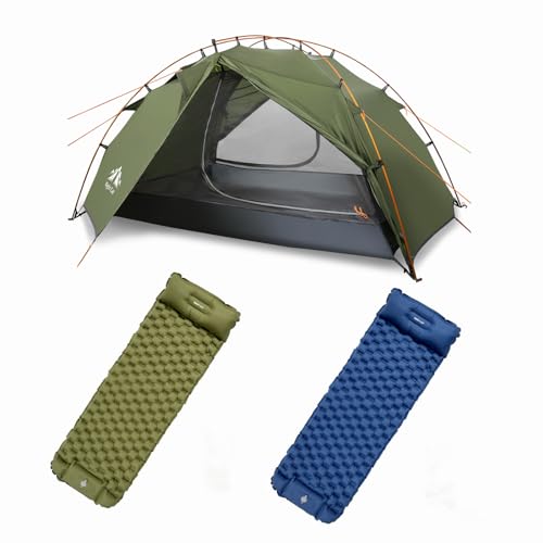 Carpa Night Cat para 2 personas con colchonetas inflables