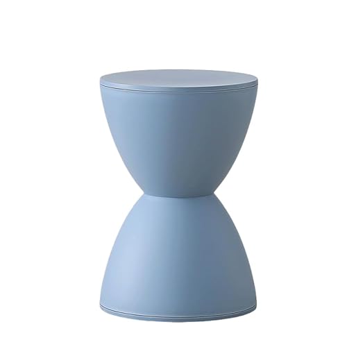 Sariny砂時計デザイン 椅子 チェア ソファスツール 足置き チェア 玄関 イス ディスプレイ サイドテーブル 靴ベンチ マルチシーン リビング 玄関 寝室用 おしゃれ (ダークブルー)