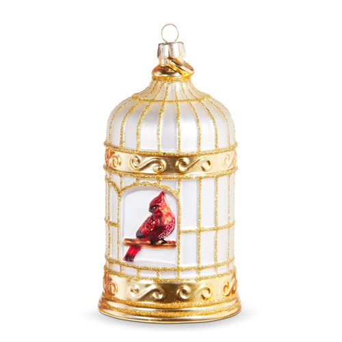 RAZ Imports Birdcage Ornament, 5.25-inch Height...