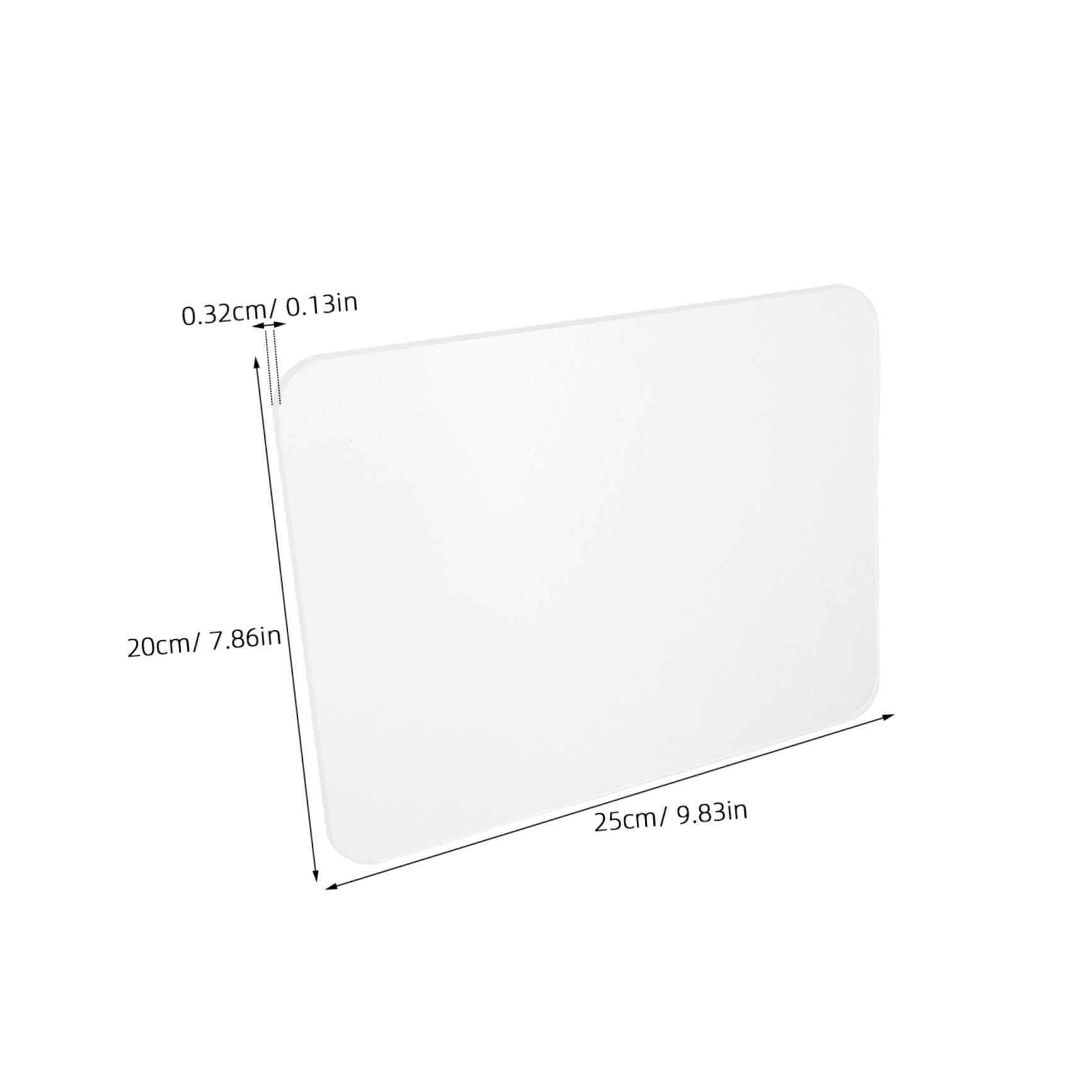 Sewroro Alfombrilla De Ratón De Cristal para Escritorio 250x200 Mm Antideslizante Transparente Juego y Oficina, Superficie Lisa y Duradera para Portátil y Ordenador, Pack 2 Unidades