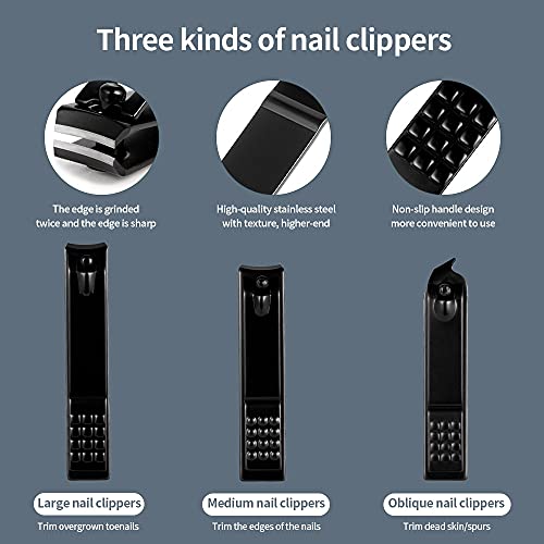 Ensemble de coupe-ongles noir pour votre routine de soin à la maison - 5