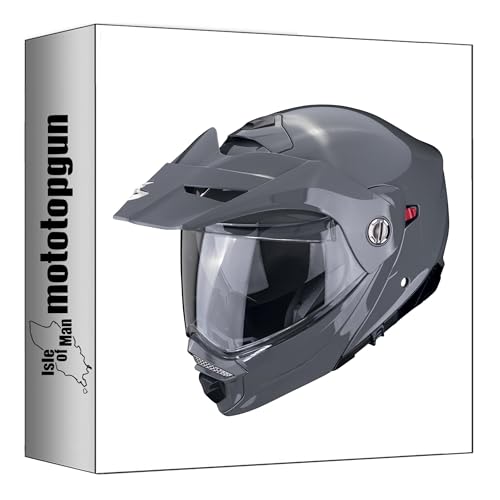 Casque intégral Scorpion ADX-2 Solid gris béton double homologation mototopgun