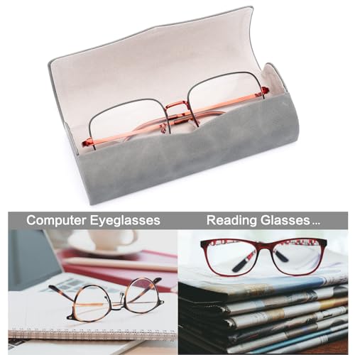 Image of Vemiss Hard Shell Eyeglass Cases, Lightweight Portable Glasses Case for Women Men