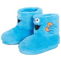 Sesame Street Slipper Boots Cookie Monster 10 UK Child