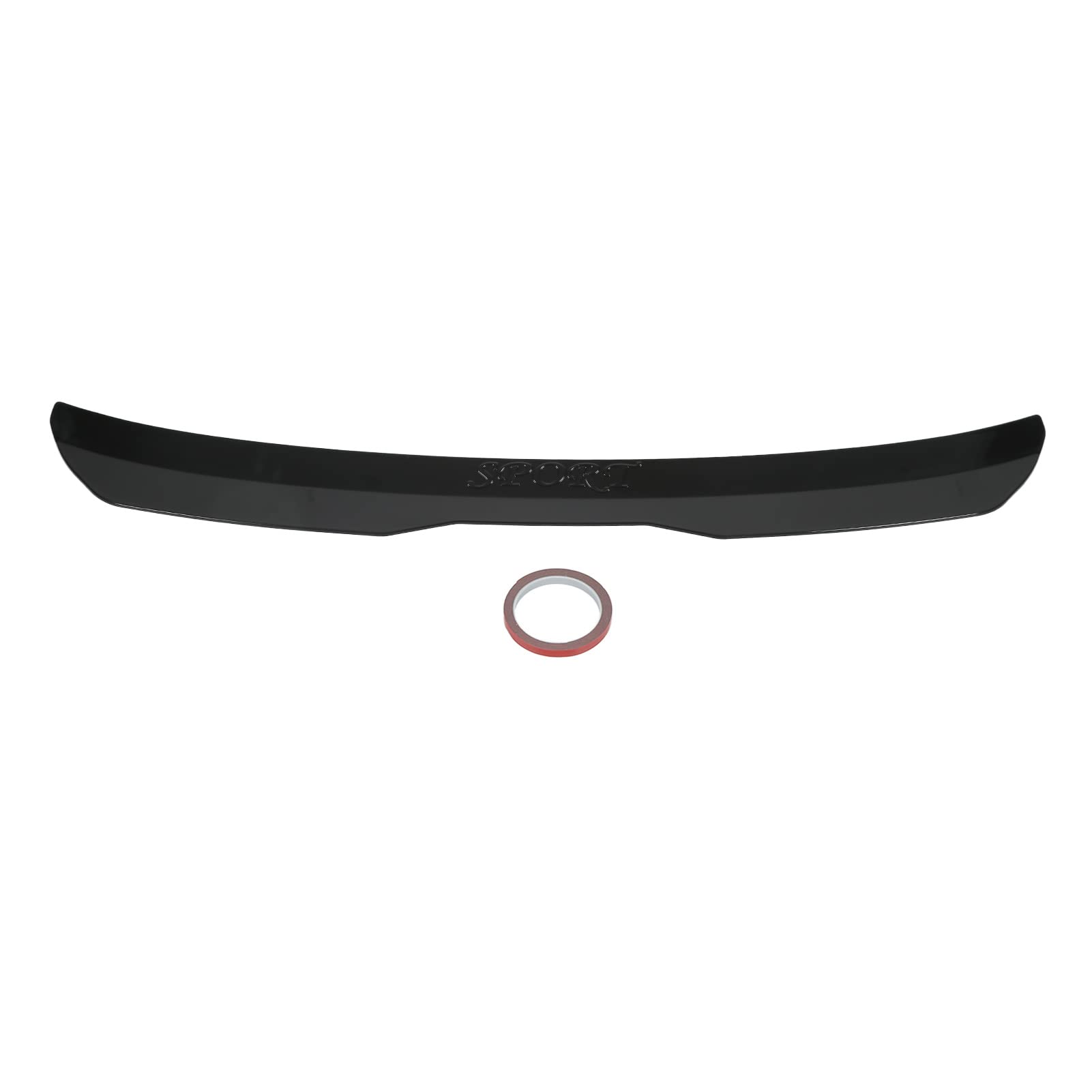 Replacement for A?Class Rear Trunk Lid Wing Spoiler, Qiilu Rear Roof Spoiler Wing Universal Car Modification(Glossy Black)