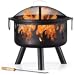 Vonhaus Feuerstelle mit Flammdesign, aus bronzegetönter Stahl