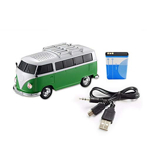 ELECTROPRIME 1X(Colorful Mini Bluetooth Speaker Car Shape Mini Bus Speaker Support Fm +U N6E9