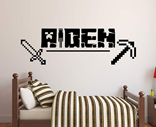 Vinilo decorativo gamer personalizado 30x10 pulg miniatura 1
