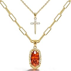 Cross Paperclip Garnet