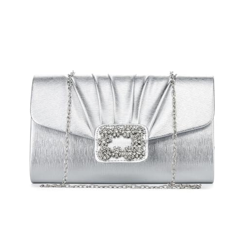 YYW Evening Bag Small Rhinestone Purse Handbag Sparkling Clutch Purses for Women Wedding Formal Party