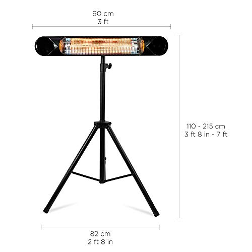 Briza Carbon Infrared Heater - Electric Patio Heater - Large Shop Heater - Indoor/Outdoor Heater - Wall Heater - Garage Heater - Portable Heater - 1500W - use with Stand - Mount to Ceiling/Wall Briza Carbon Infrared Heater - Electric Patio Heater - Large Shop Heater - Indoor/Outdoor Heater - Wall Heater - Garage Heater - Portable Heater - 1500W - use with Stand - Mount to Ceiling/Wall