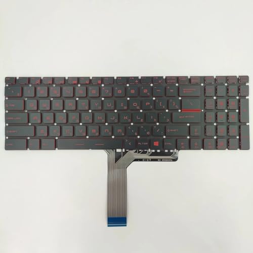 Clavier MSI GL65 GP65 GV62 disposition US RU avec rétroéclairage rouge