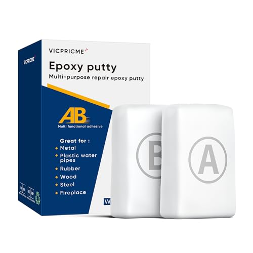 vicpricme Steel Epoxy Putty, Metal Tile Pool Repair, 8h Cure, 200g