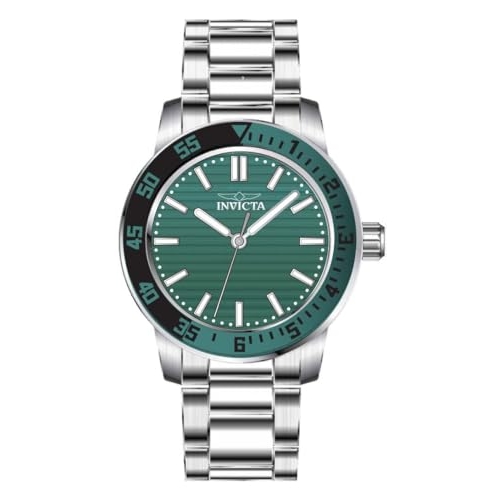 Invicta Specialty Masculino 45 mm Aço Inoxidável Mostrador Verde PC21J Quartzo Invicta Specialty Masculino 45 mm Aço Inoxidável Mostrador Verde PC21J Quartzo