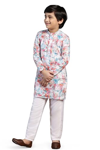 Image of Fashion Dream Boy Teal Kurta Pyjama Set|Boy Kurta Set|Kurta Pyjama Set