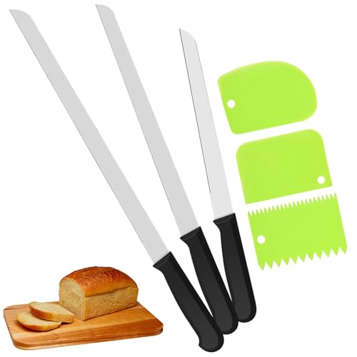 Set Cuchillos Pan 6 Piezas Acero Inox para Cocina